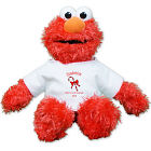 Personalized Candy Cane Elmo Doll